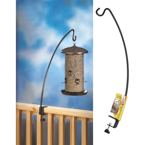 bird feeder extension bracket for metal fence|deck bird feeder clamps.